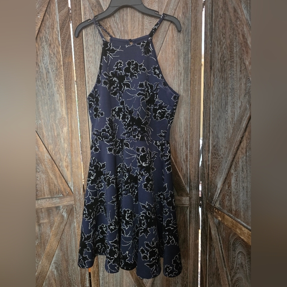 Max & Ash Navy Blue And Black, Sparkly Coctail Dress. - Picture 1 of 4